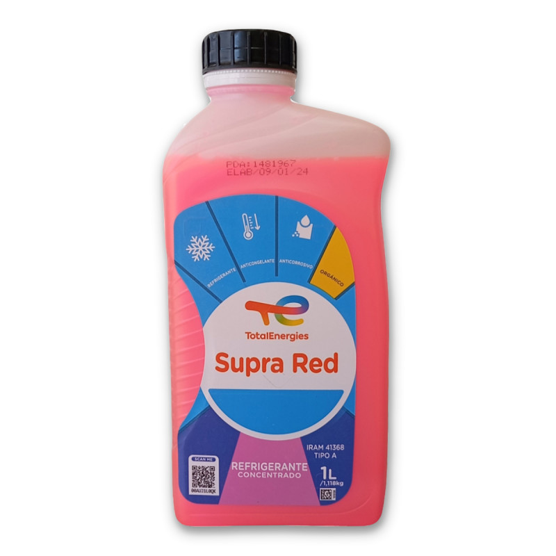 Liquido Refrigerante Total Supra Red Rojo (1lt)
