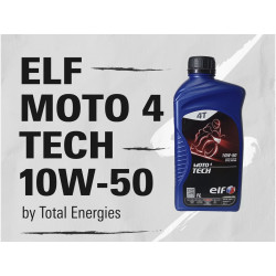 Aceite Sintético Elf de Motor Moto 4 Tech 10w50 x 1lt (4 UD)
