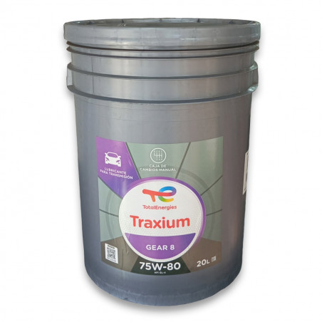 Aceite De Transmisión Total Traxium Gear 8 75w80 (20lt)