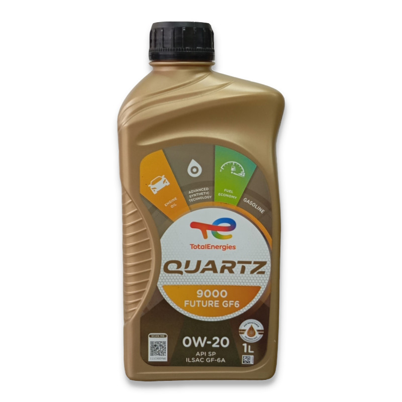 Aceite Sintético Total Quartz 9000 Future Gf6 0w-20 x 1lt.