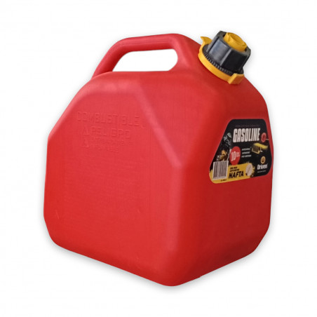 Bidón Combustible Rojo Pico Vertedor Driven (10lts)